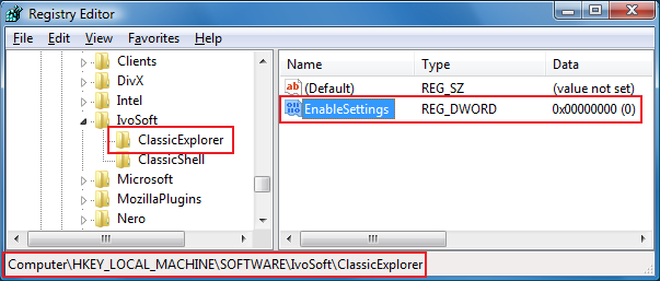 Disable all settings Disable all settings