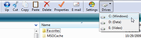 Drives menu