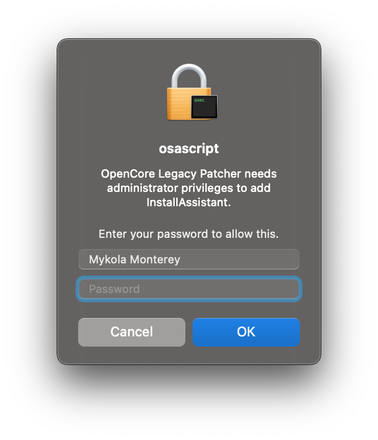 OCLP GUI Installer Needs Installing